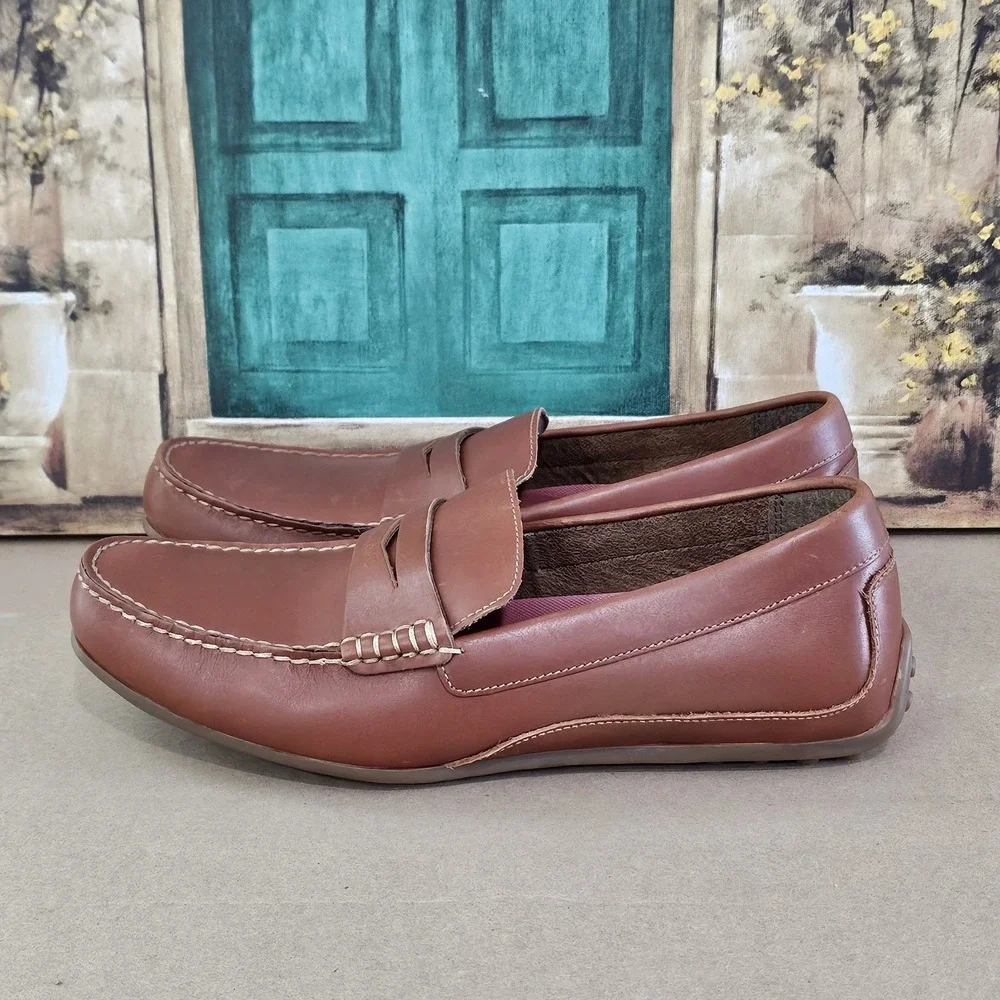 Florsheim Throttle Penny Loafer Cognac Brown Men  Size 9 M  11845 225